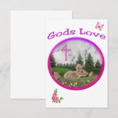 Goden Liefde Bedankkaart (Voorkant / Achterkant)