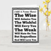 Goden Liefde is voor iedereen Kaart (Gele Bloem)