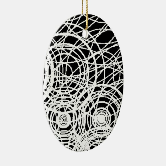 Goden raken het zwarte water keramisch ornament (Rechts)