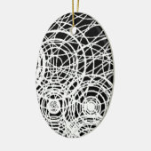 Goden raken het zwarte water keramisch ornament (Links)