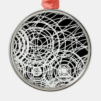 Goden raken het zwarte water metalen ornament