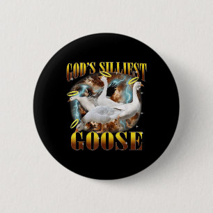  Goden Silliest Goose Funny Gekke Goose Pun Ronde Button 5,7 Cm