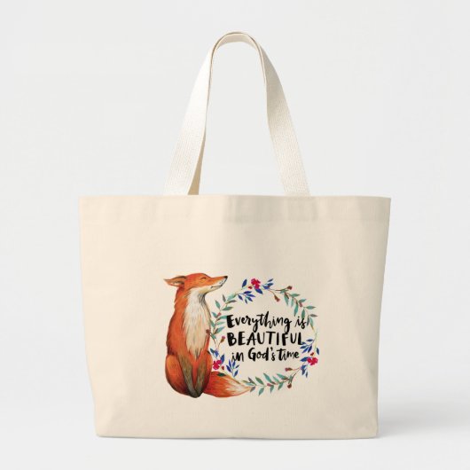 goden tijd vossen grote tote bag (Voorkant)