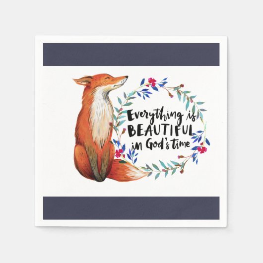 goden tijd vossen servetten (Voorkant)