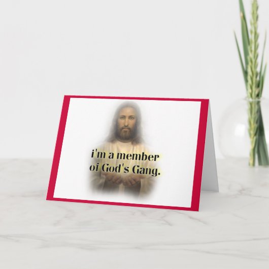 goden troep feestdagen kaart (Voorkant)