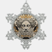 "Goden van de legende" Tin Sneeuwvlok Ornament (Voorkant)