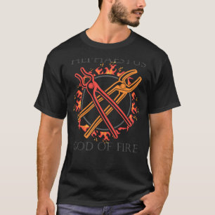 Goden van olymp of Hephaestus God van Vuur of Oudh T-shirt