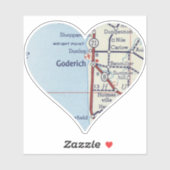 Goderich Ontario  kaart Sticker (Vel)