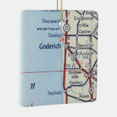 Goderich op kaart keramisch ornament (Rechts)
