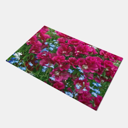 Godetia en Lobelia Deurmat (Schuin)