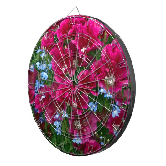 Godetia en Lobelia Gifts Dartbord (Voorkant Rechts)