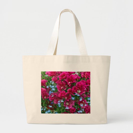 Godetia en Lobelia Gifts Grote Tote Bag (Voorkant)