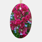 Godetia en Lobelia Gifts Keramisch Ornament (Links)