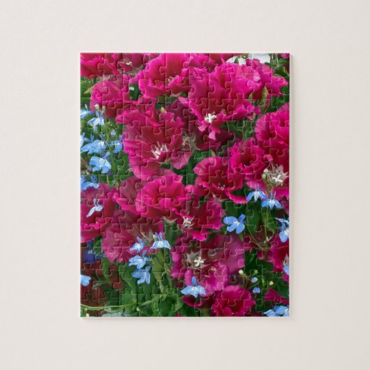 Godetia en Lobelia Gifts Legpuzzel (Verticaal)