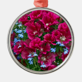 Godetia en Lobelia Gifts Metalen Ornament