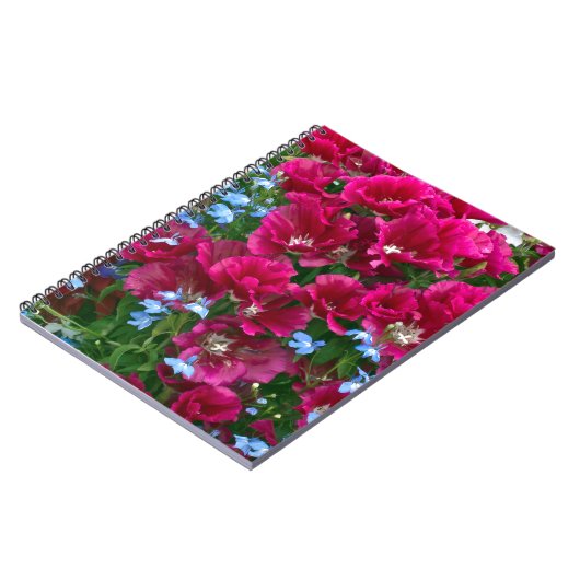Godetia en Lobelia Gifts Notitieboek (Linkerzijde)