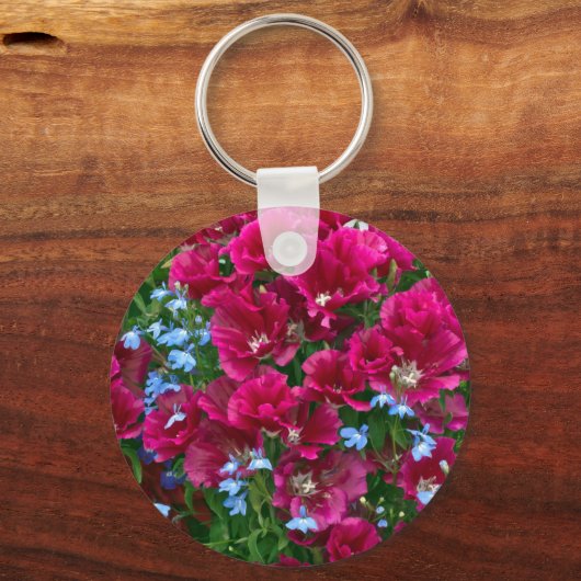 Godetia en Lobelia Gifts Sleutelhanger (Voorkant)