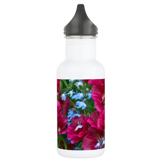 Godetia en Lobelia Waterfles (Links)