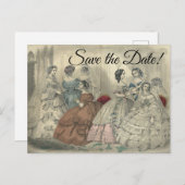 Godey's 1860 Bruiden en bruidsmeisjes Briefkaart (Voorkant / Achterkant)