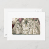 Godey's Dames Boek Victoriaans Mode Bord Weddin Briefkaart (Voorkant / Achterkant)