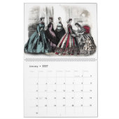 Godey's Lady's Book & Magazine 1864 Mode Borden Kalender (Jan 2027)