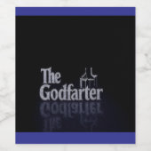 Godfarter wijnfles wijn etiket (Enkel label)