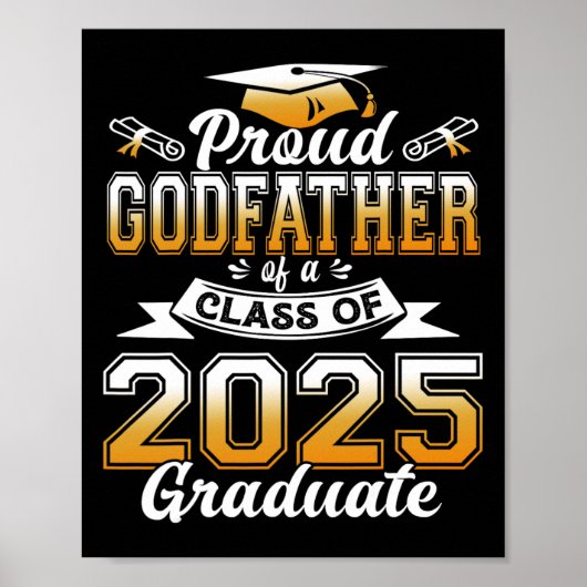 Godfather 2025 Afstuderen Proud Godfather CL van 2 Poster (Voorkant)