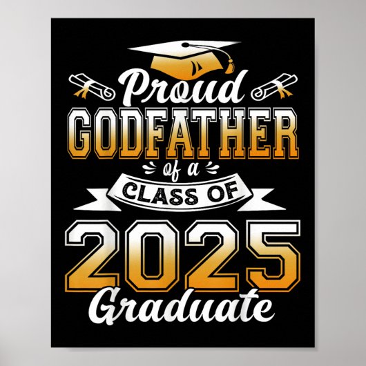Godfather 2025 Afstuderen Proud Godfather CL van 2 Poster (Voorkant)