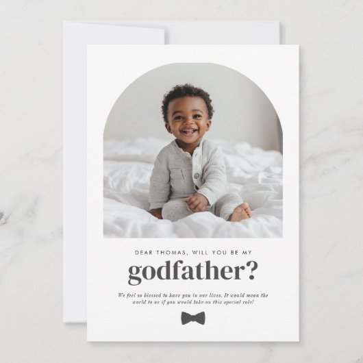 Godfather Arched Photo Proposal Kaart (Voorkant)