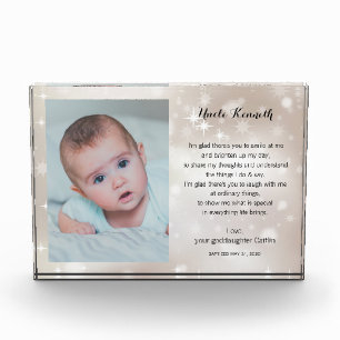 Godfather Baptism Poem op sterren Fotoblokken