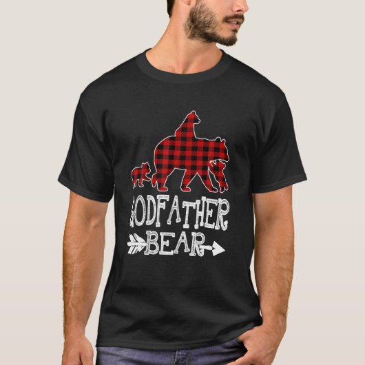 Godfather Beer Drie Cubs Red Pset Mama Kerstmis T-shirt (Voorkant)