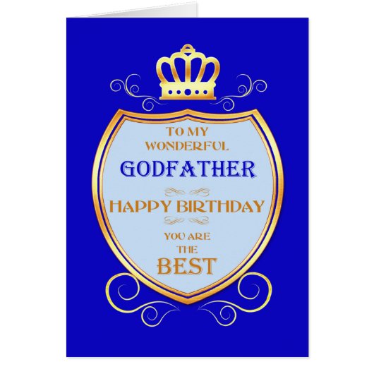 Godfather Birthday with Shield (Voorkant)