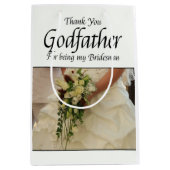 Godfather Bridesman dank u Medium Cadeauzakje (Voorkant)