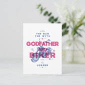 Godfather en biker het man de mythe van de legende briefkaart (Staand voorkant)