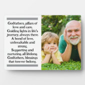 Godfather en Godchild Custom Plaque met Ezel Fotoplaat (voorkant)