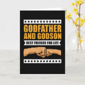 Godfather en Godson beste vrienden voor het leven  Kaart (Gele Bloem)