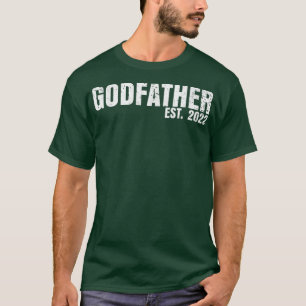 Godfather Est 2022 Vaderdag God Dad Announceme T-shirt