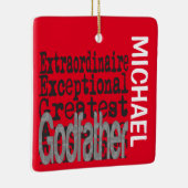 Godfather Extraordinaire CUSTOM Keramisch Ornament (Rechts)