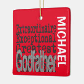 Godfather Extraordinaire CUSTOM Keramisch Ornament (Links)