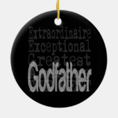 Godfather Extraordinaire Keramisch Ornament (Achterkant)