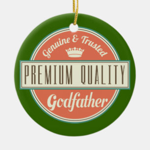 Godfather (Funny) Gift Keramisch Ornament