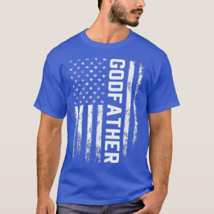 Godfather Gift America Flag Gift for Men Vader's T-shirt