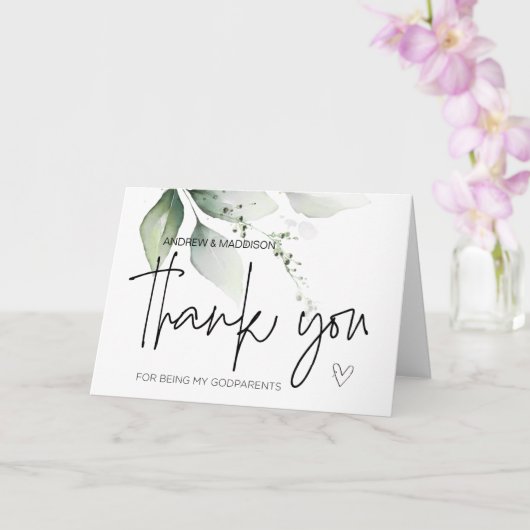 Godfather Gift Bedankt voor het zijn van mijn peet Kaart (Orchidee)