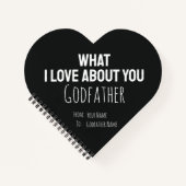 Godfather Gifts Cute Unique Cool Modern Trendy Notitieboek (Voorkant)