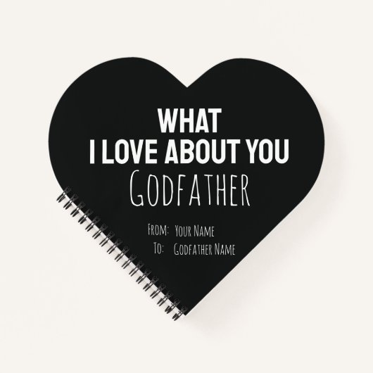 Godfather Gifts Cute Unique Cool Modern Trendy Notitieboek (Voorkant)
