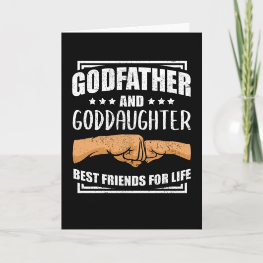 Godfather Godchild en Godfather Gift Kaart (Voorkant)