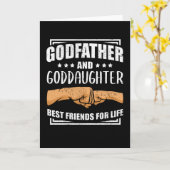 Godfather Godchild en Godfather Gift Kaart (Gele Bloem)