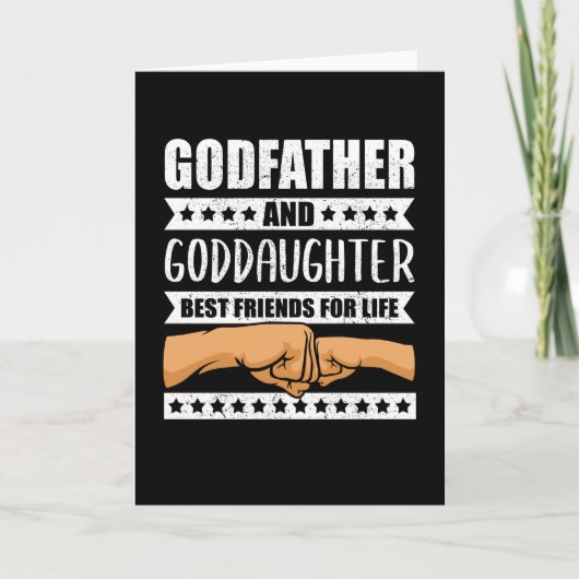 Godfather Godchild en Godfather Gift Kaart (Voorkant)