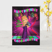 Godfather Happy Birthday met Schattigee kleine Cut Kaart (Gele Bloem)