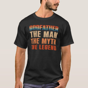 Godfather Het Man De mythe De legende Mannen Retro T-shirt